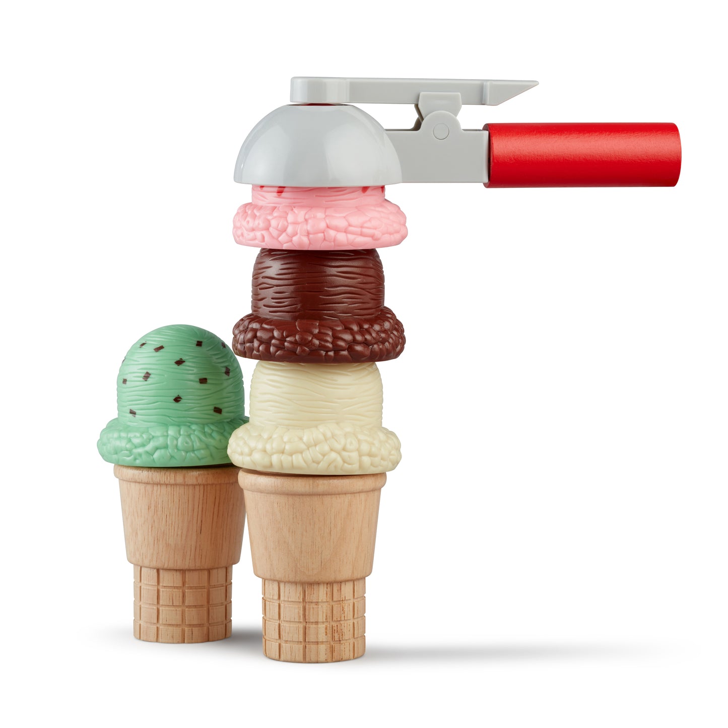 Melissa & Doug Scoop and Stack Ice Cream Cone Play Set