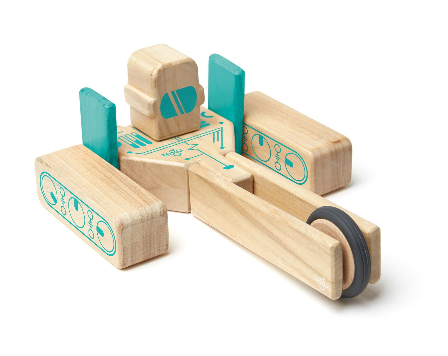 Magnetic Wooden Blocks Magbot