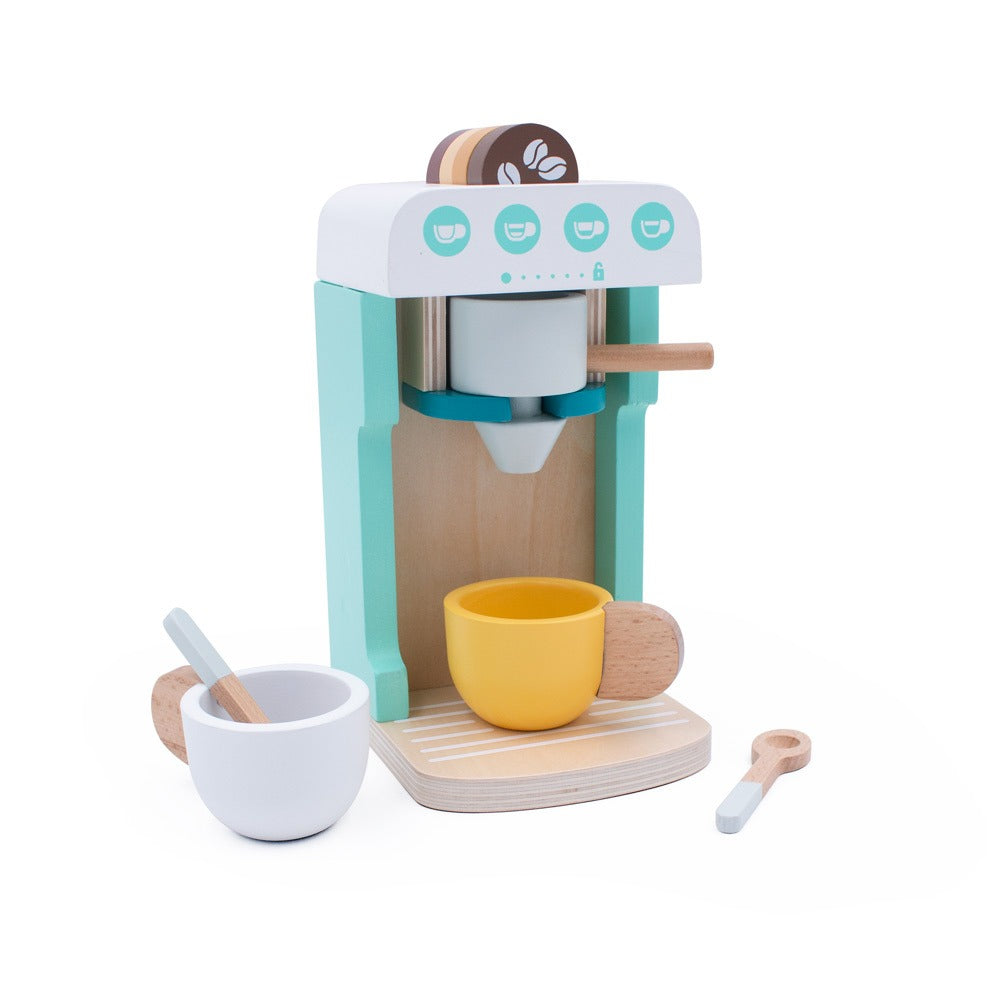 Wooden coffee machine