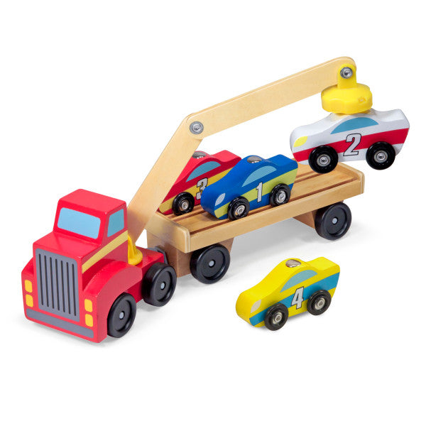 Melissa & Doug Wooden Car Loader