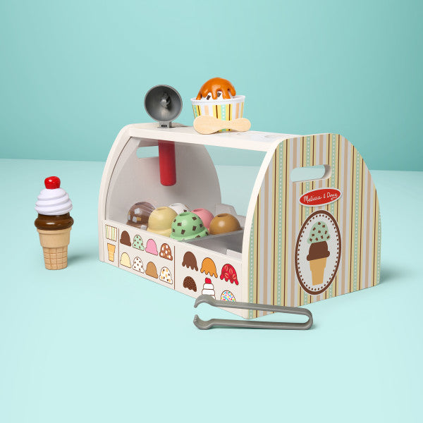 Melissa & Doug Wooden Scoop and Serve Ice Cream Counter