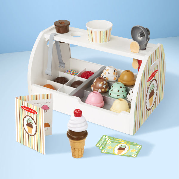Melissa & Doug Wooden Scoop and Serve Ice Cream Counter