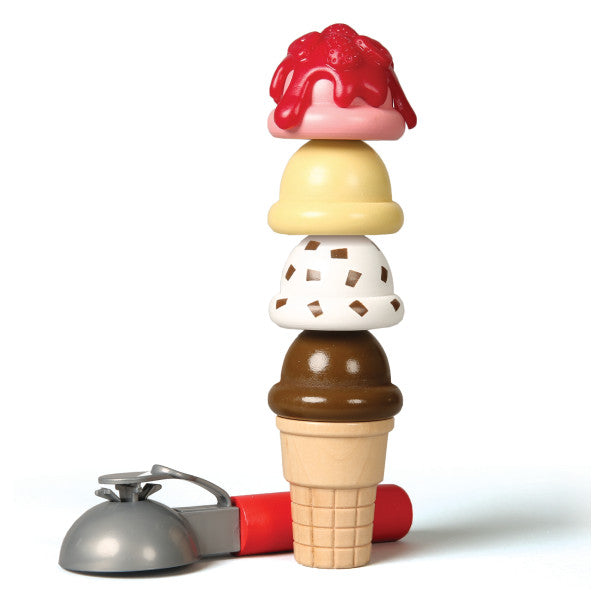 Melissa & Doug Wooden Scoop and Serve Ice Cream Counter