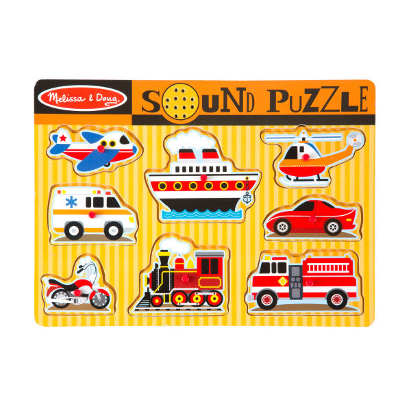 Melissa & Doug Vehicles Sound Puzzle