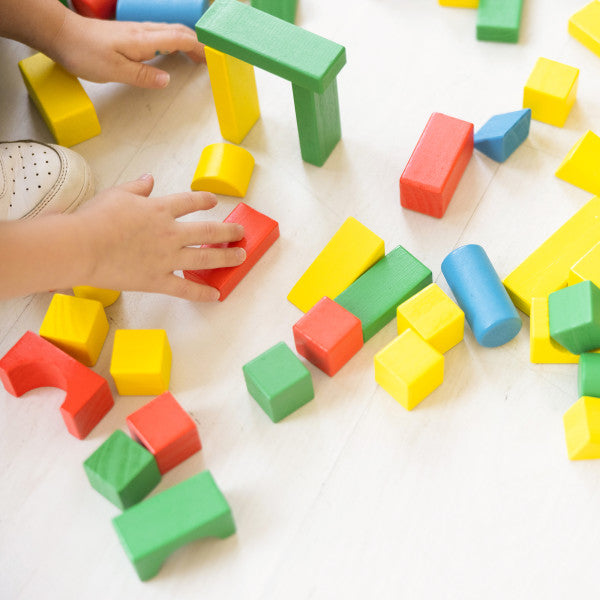 plain wooden building blocks