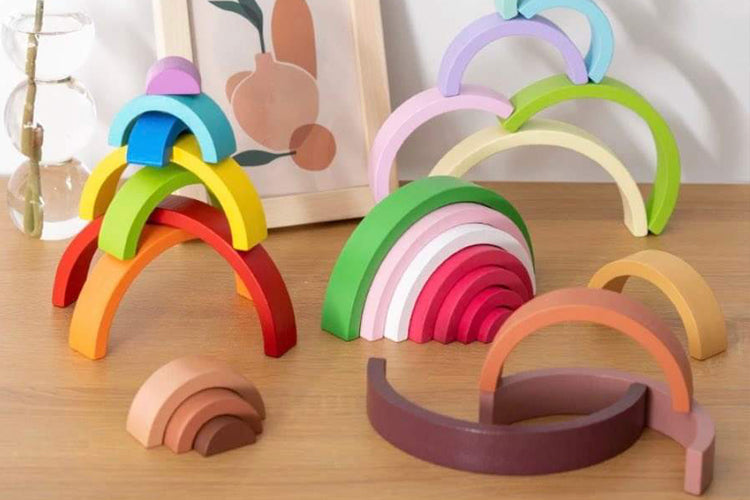Is Grimms Rainbow Montessori? What can you make with the stacker?