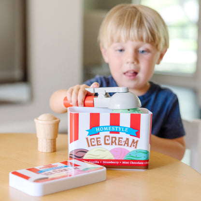 Melissa & Doug Scoop and Stack Ice Cream Cone Play Set