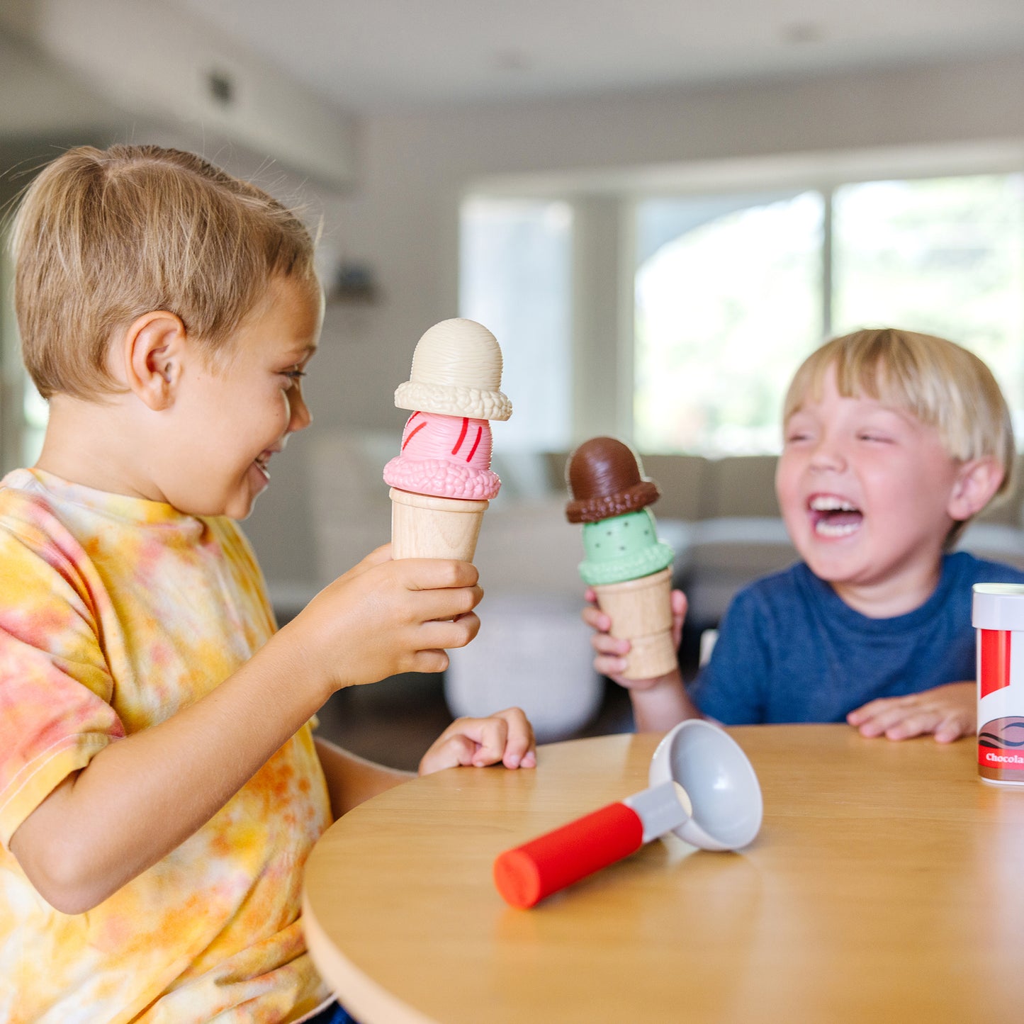 Melissa & Doug Scoop and Stack Ice Cream Cone Play Set
