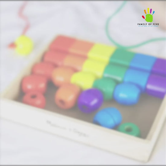 melissa and doug lacing beads in a box