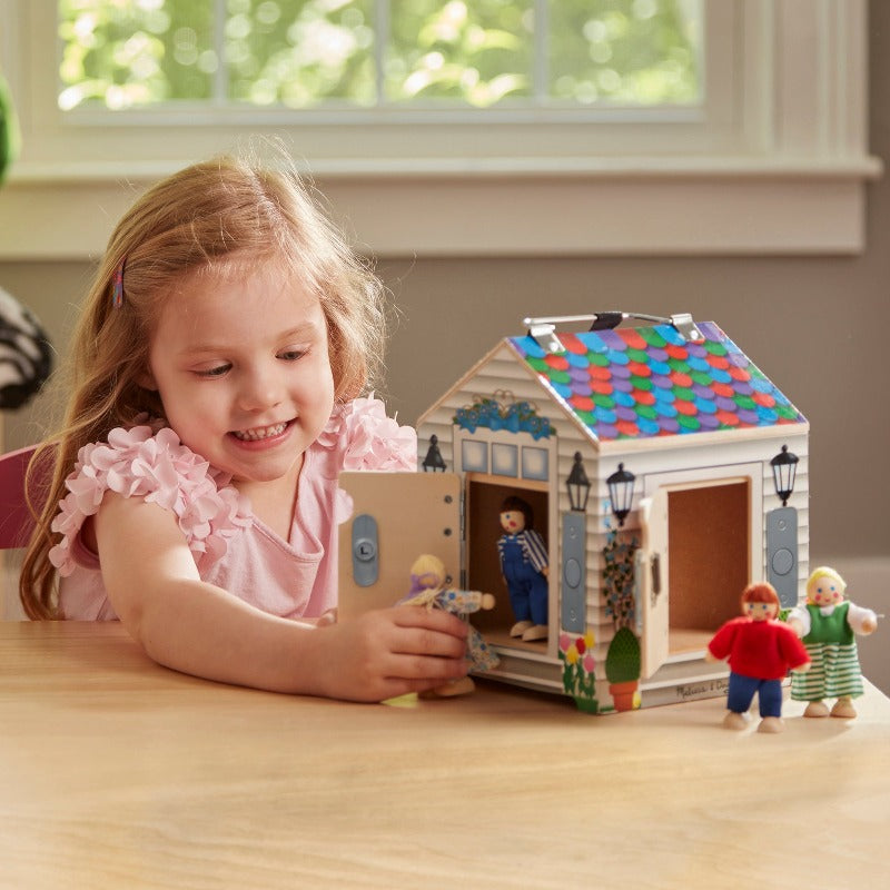 melissa and doug wooden house