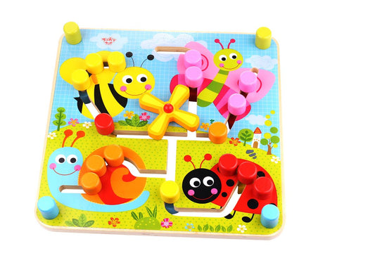 Wooden Reversible Maze Toy