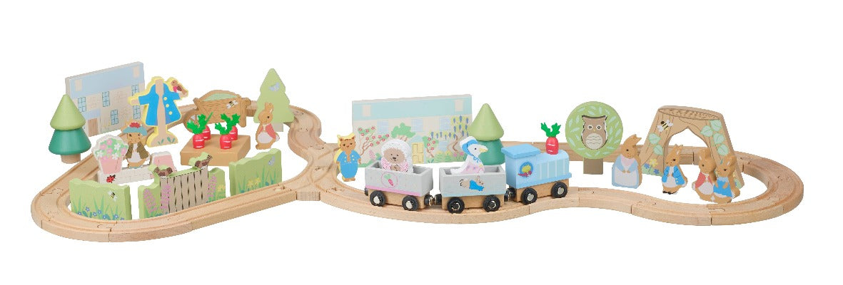 Peter Rabbit™ Wooden Train Track - Family of Five® UK – Family of Five ...